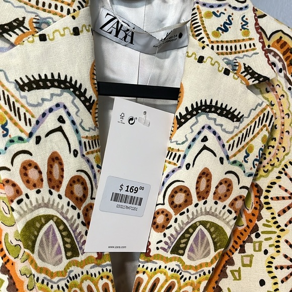 Zara Multi Color Blazer - Picture 2 of 4